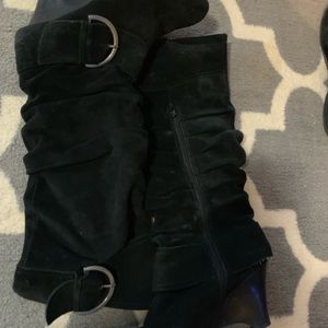 Knee high leather boots size 9.5